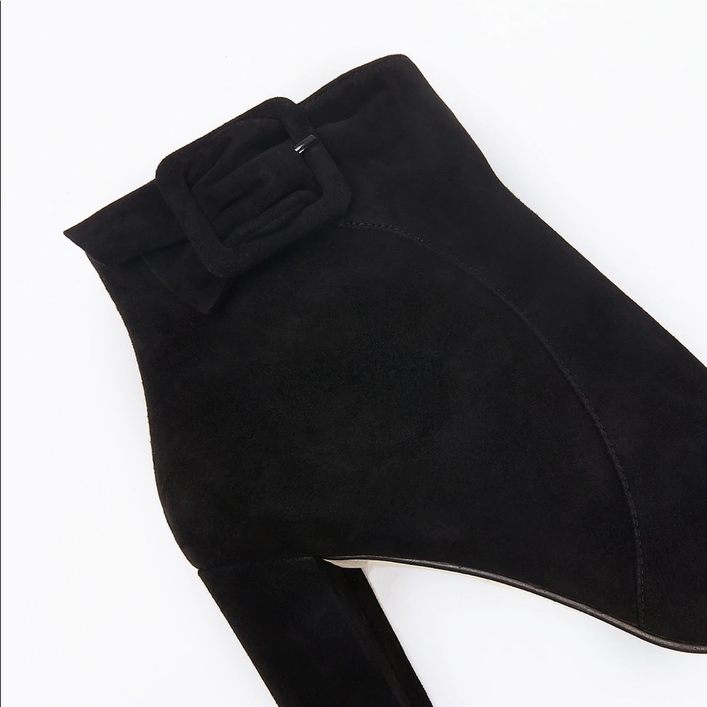 Pelle Moda Edson Black Suede Booties View 2